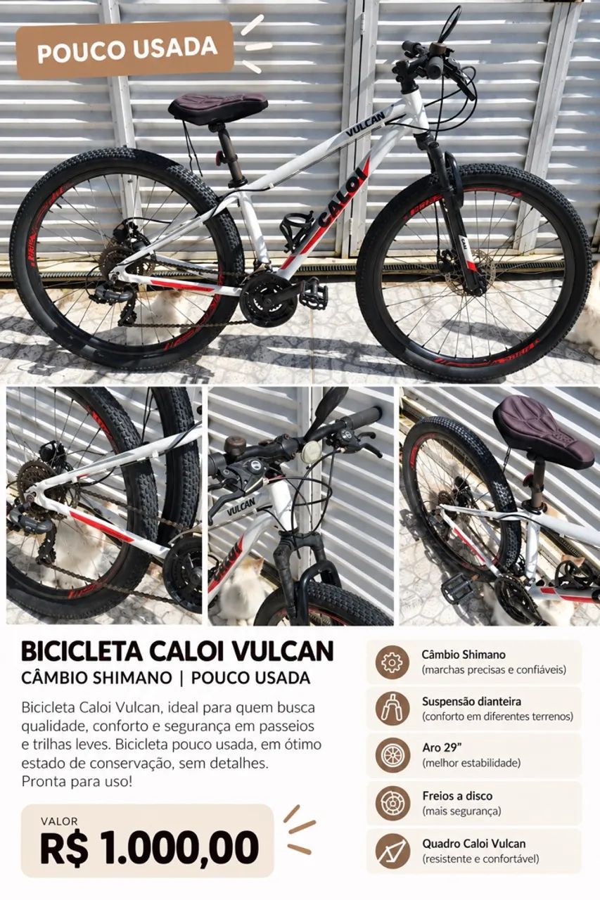 Bicicleta Caloi Vulcan