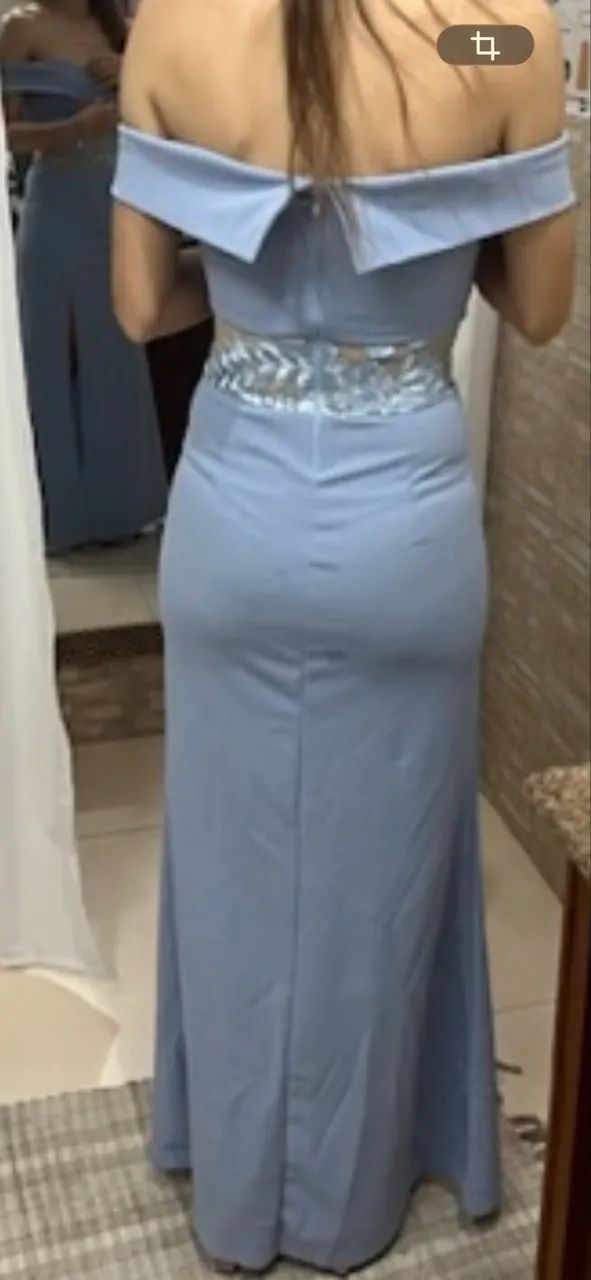 Vestido azul serenity TAM 36 - Foto 2