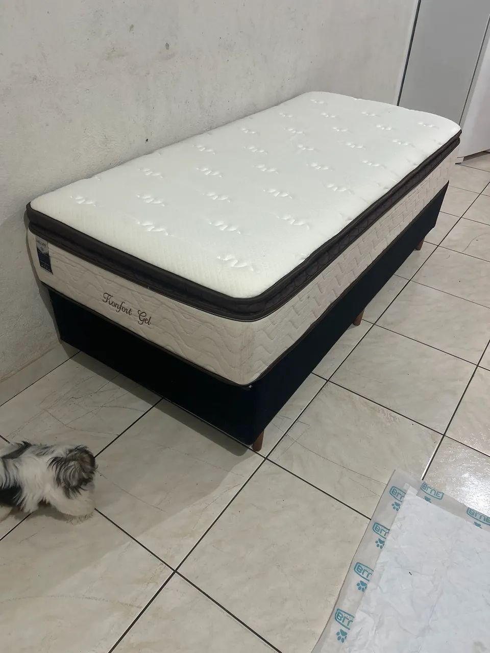 Cama gel solteiro 
