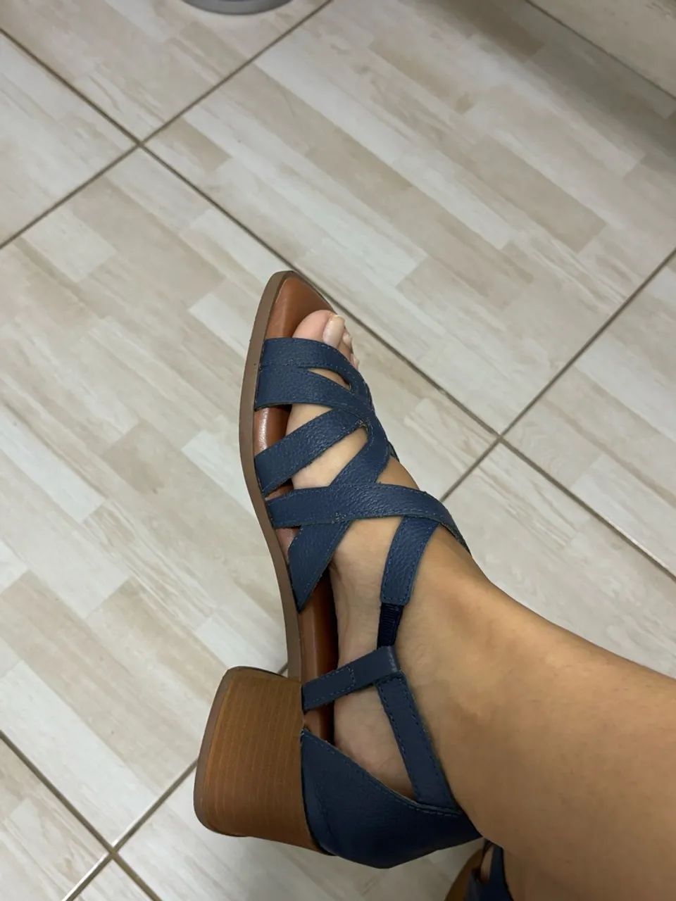 Sandalha azul Constance  - Foto 3