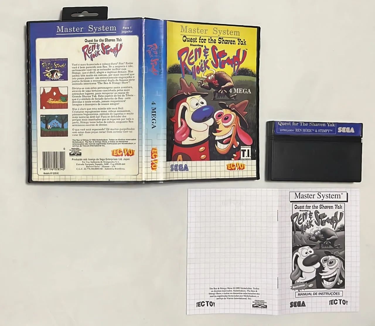 Master System Tec Toy Sega Ren & Stimpy