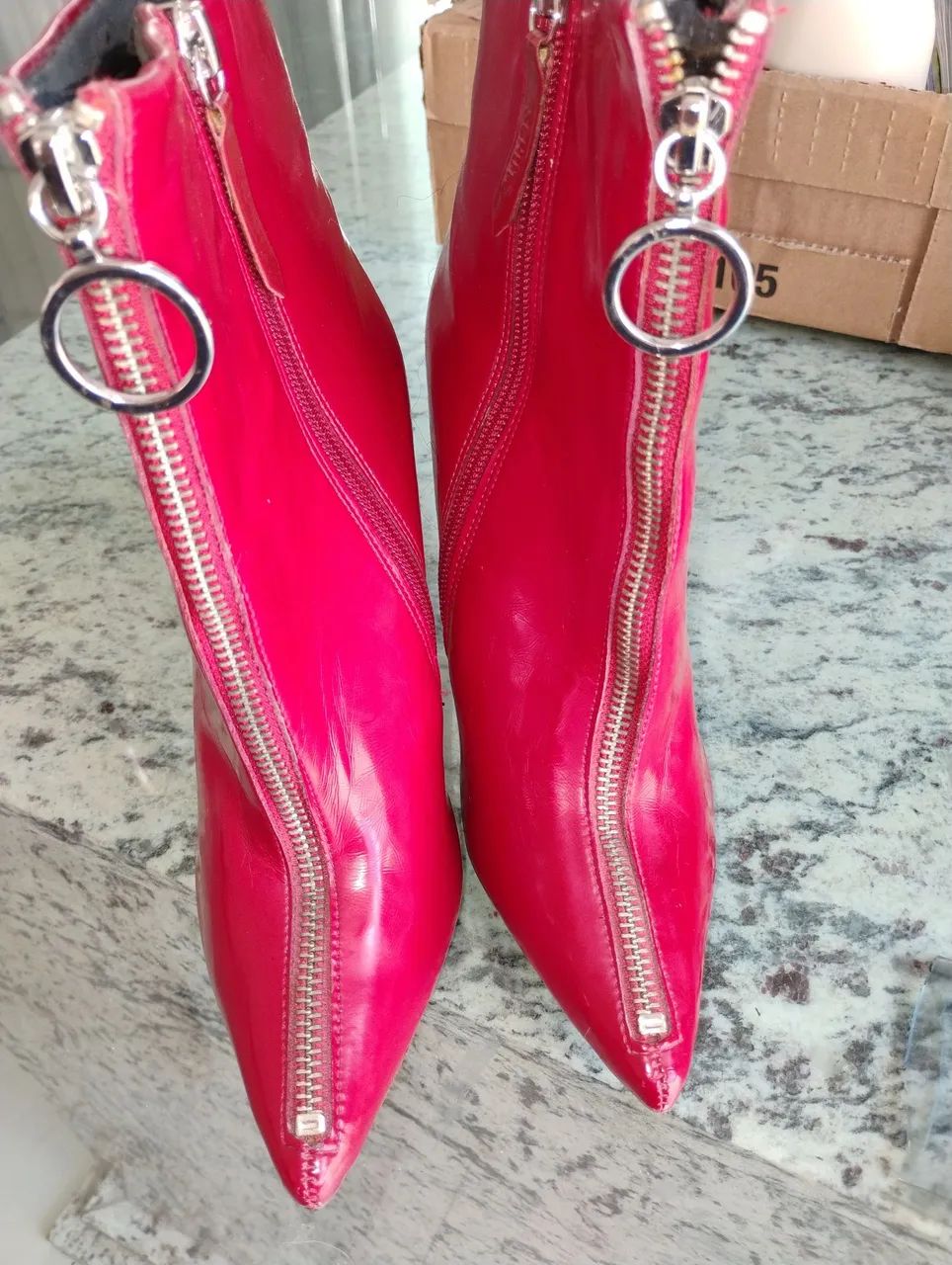 Bota  Schutz n34 vermelha  - Foto 3