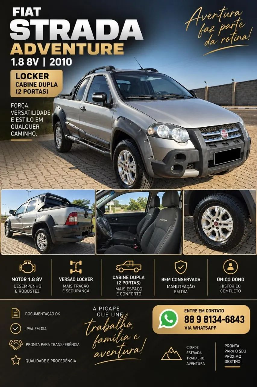 Fiat Strada ADVENTURE1.8/ 1.8 LOCKER FLEX CD 2010