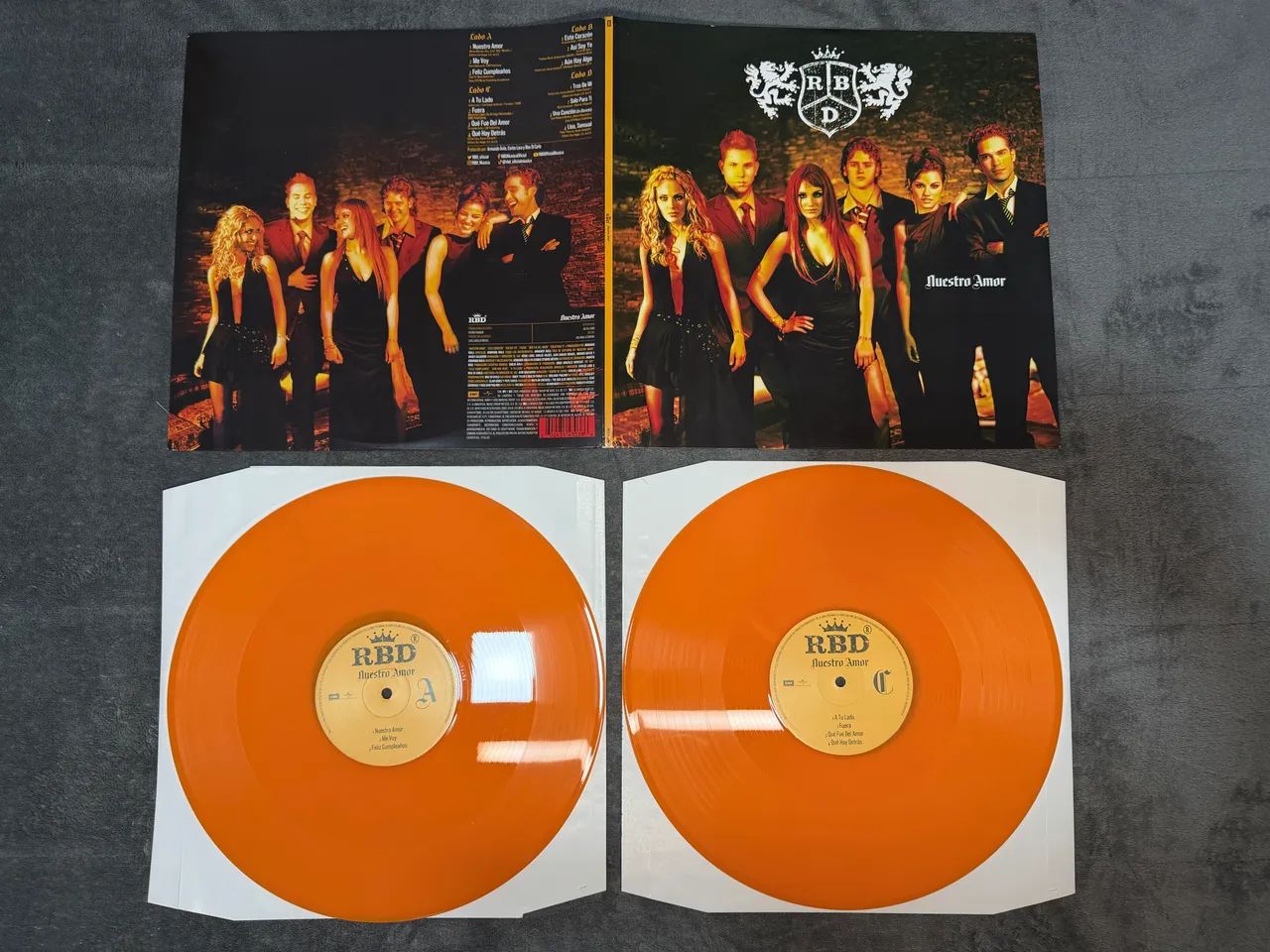 VINIL RBD - NUESTRO AMOR (2 LPS LARANJA) - Foto 2
