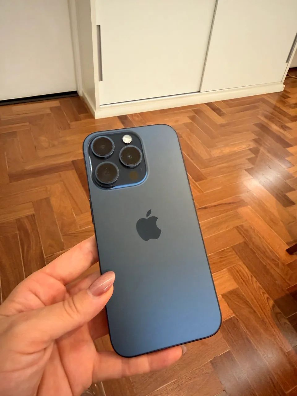 iPhone 15 Pro 128 Gb Azul Titânio em 5x sem juros - Foto 3