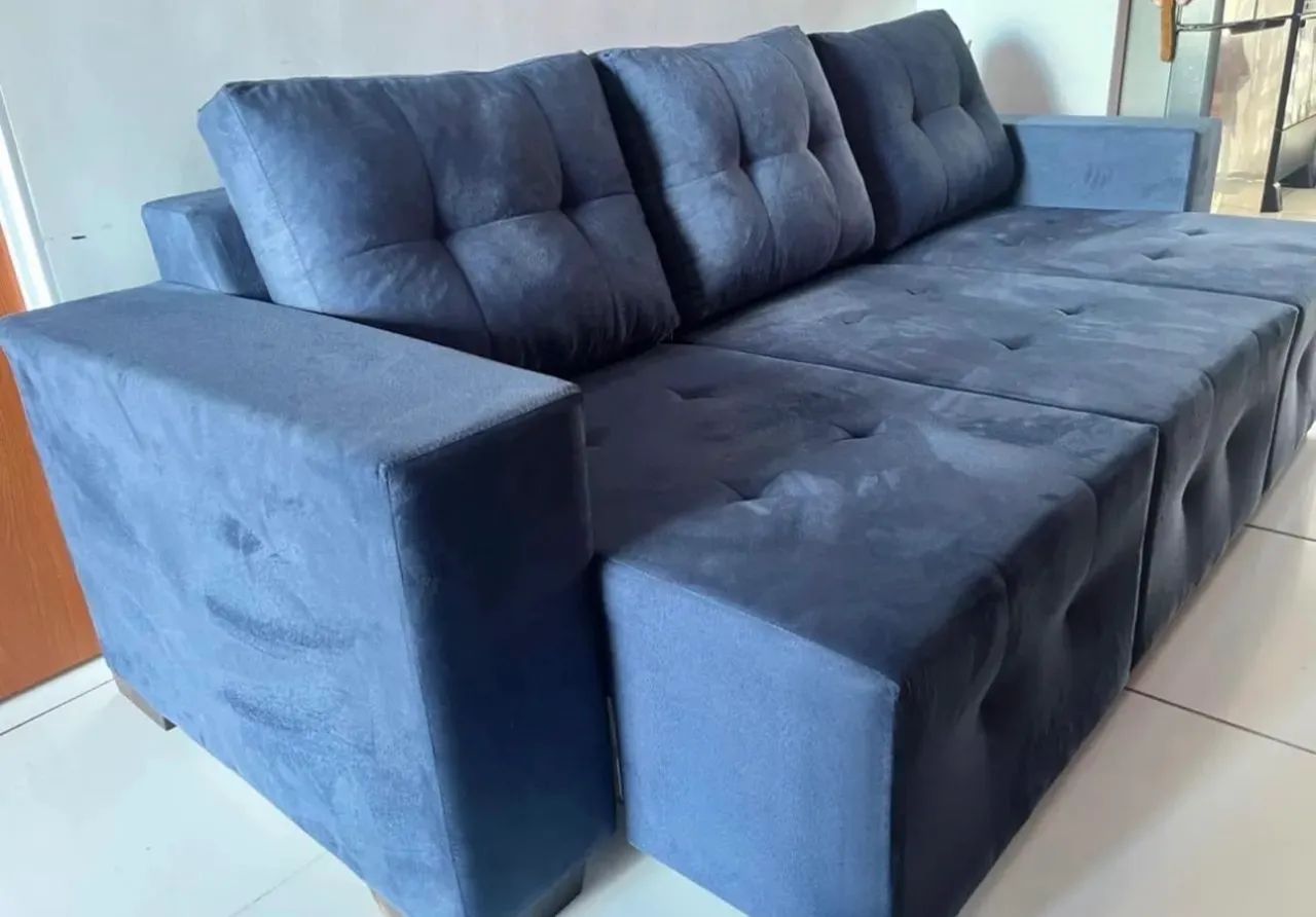 Últimas unidades! Sofá retrátil modelo 3 lugares  - Foto 4