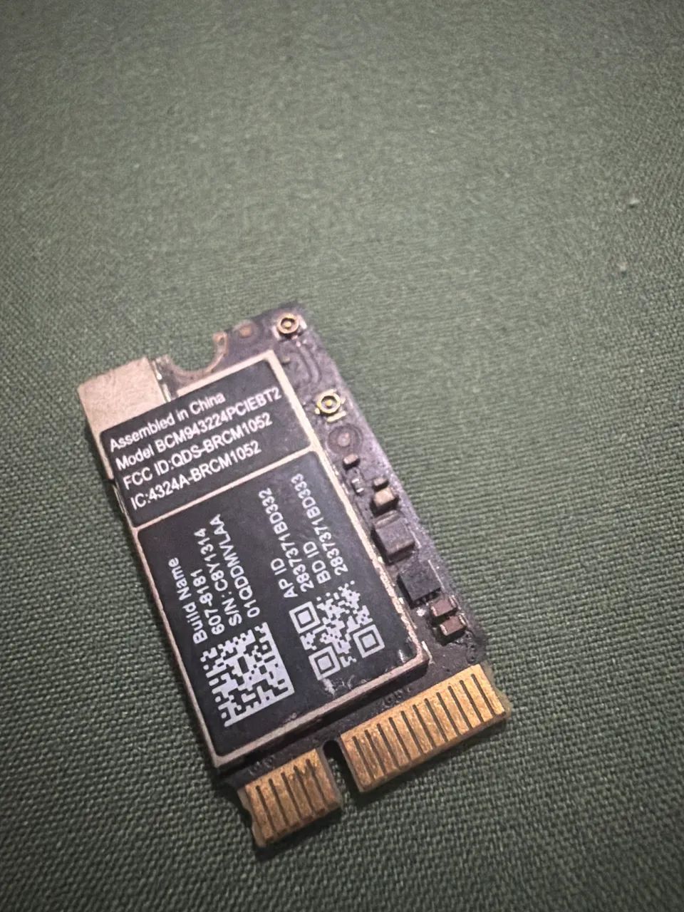 Placa Wi?Fi Bluetooth MacBook Air BCM943224PCIEBT2 607-8181