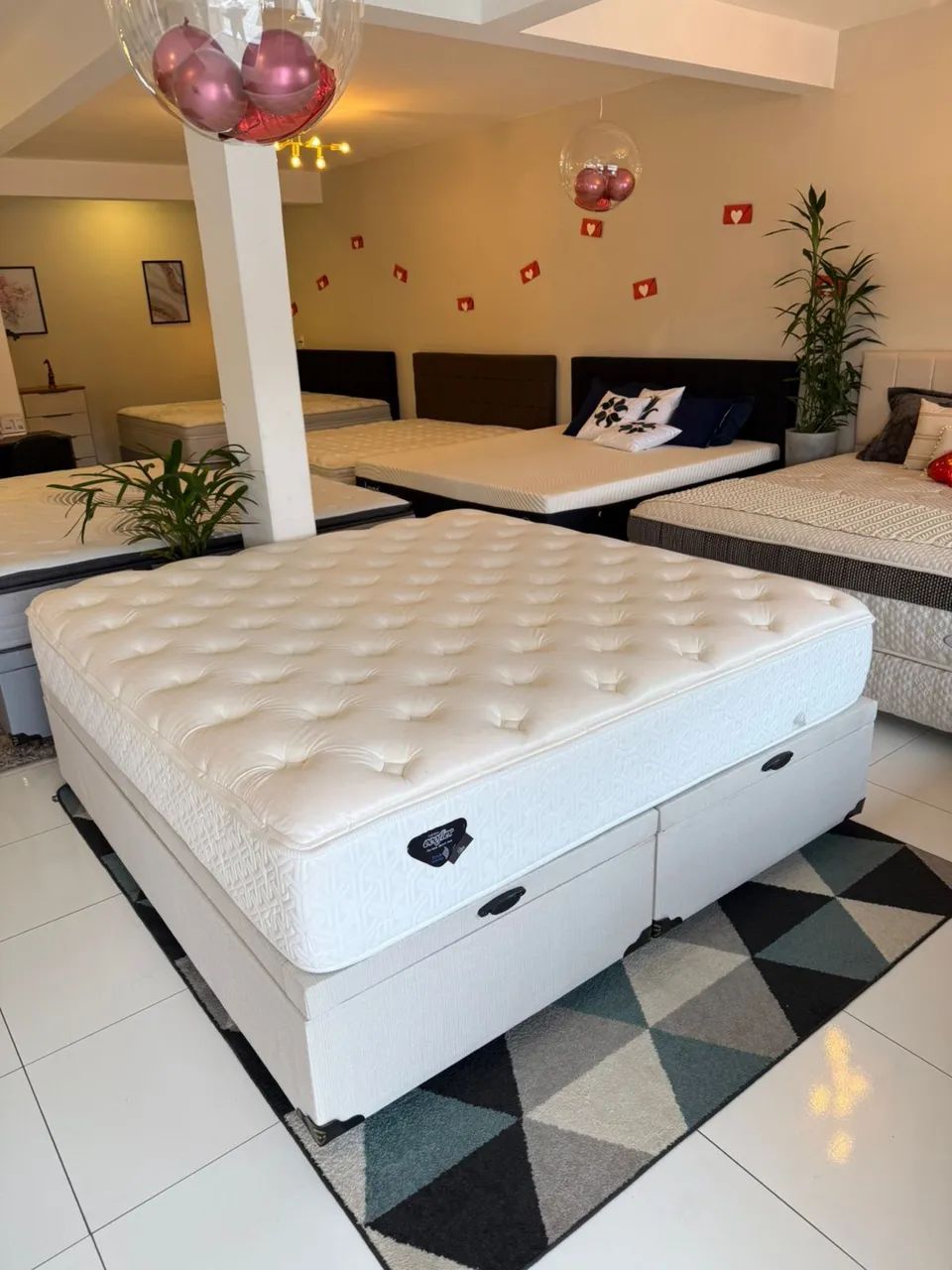 Cama box KING BAÚ COM COLCHÃO TOP - Entrego!  - Foto 4