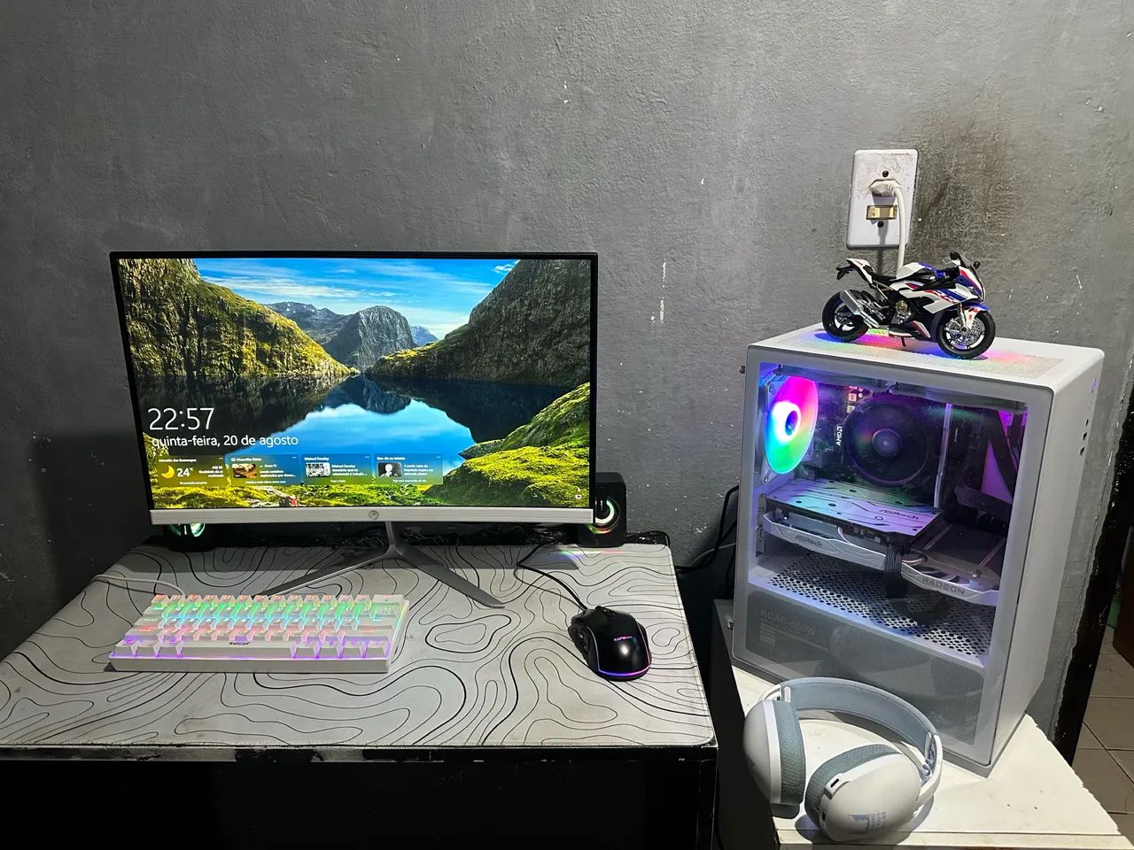 Vendo Pc Gamer Full White RX6600 - Foto 2