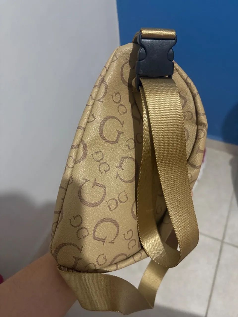 Pochete Marrom de couro - Foto 2