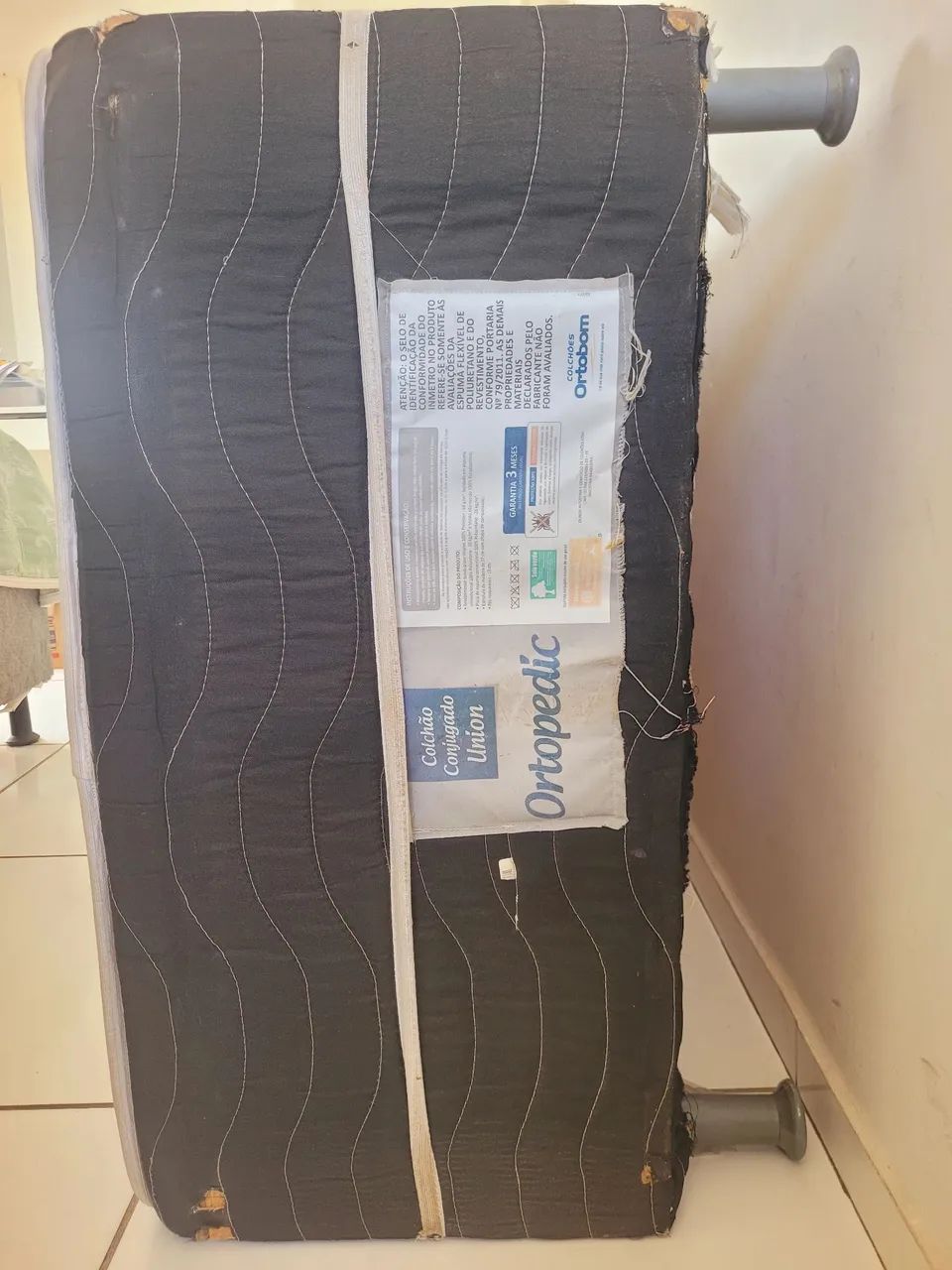 Cama Box Solteiro Ortobom Conjugada Ortopédica (Com Pés) - Foto 4