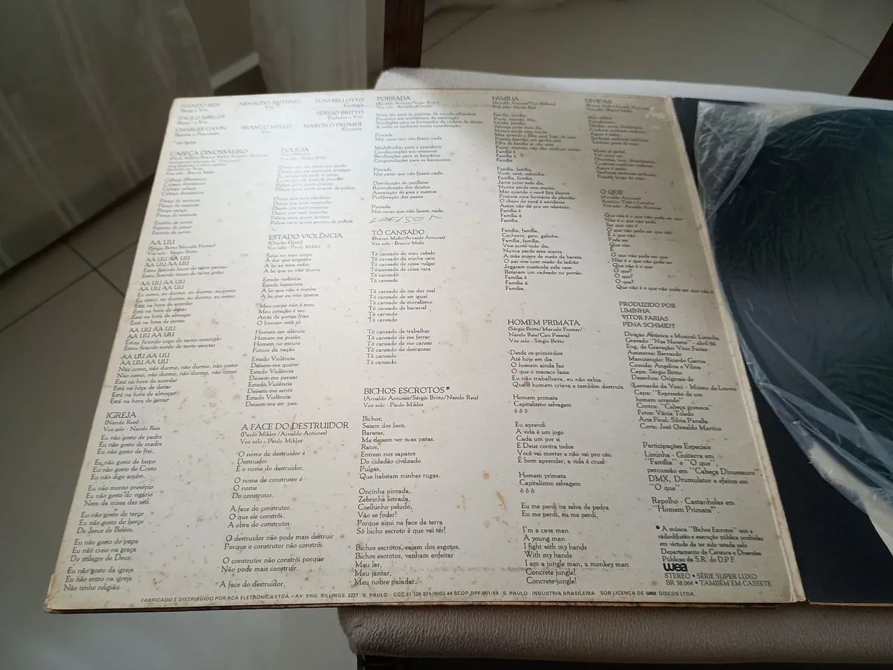 Disco de vinil titas cabeça dinossauro  - Foto 3