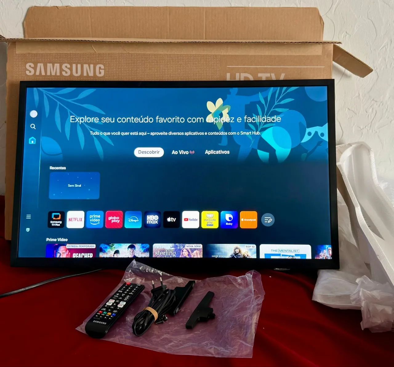 Smart tv samsung 32 polegadas na caixa completa - Foto 2