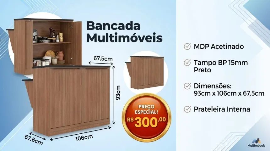 Balcão Multiuso / Bancada - Foto 2