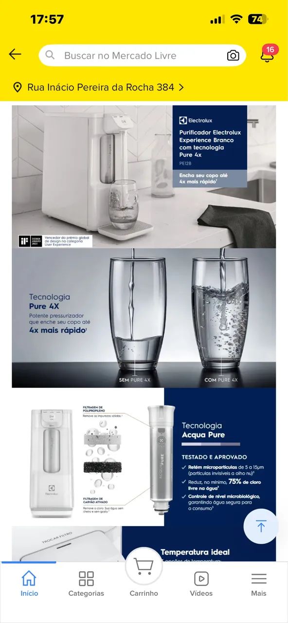 Filtro Electrolux 