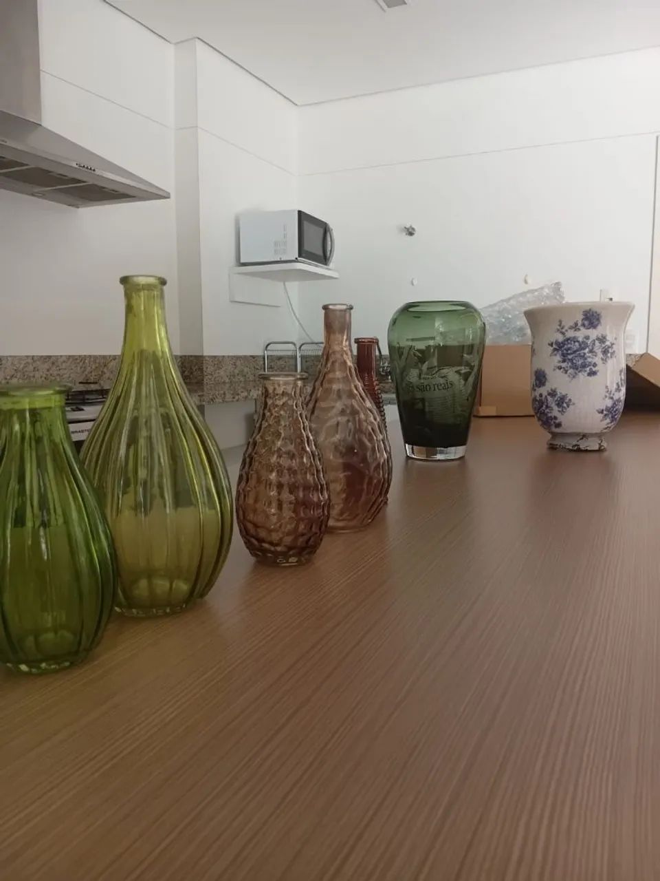 Vaso Porcelana Decorativa, Vaso de vidro decorativo. Kit fechado. R$ 90,00 - Foto 3