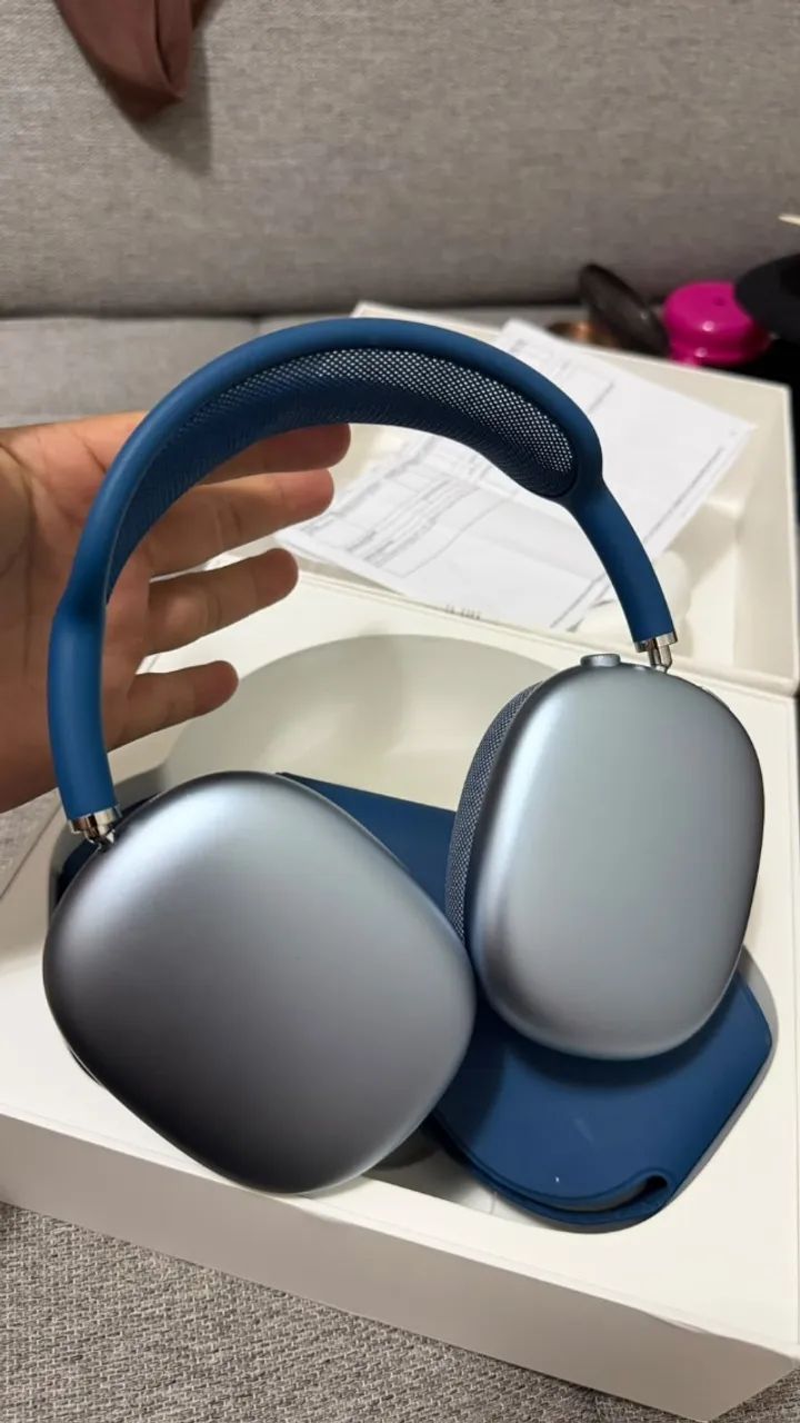 Airpods Max Apple Original Sky Blue A2096 - Fones de Ouvido