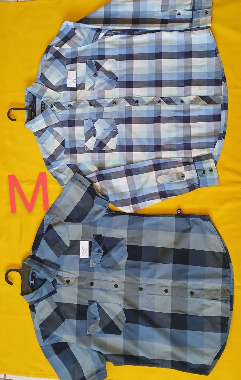 Camisas xadrez masculina P e M - Foto 3