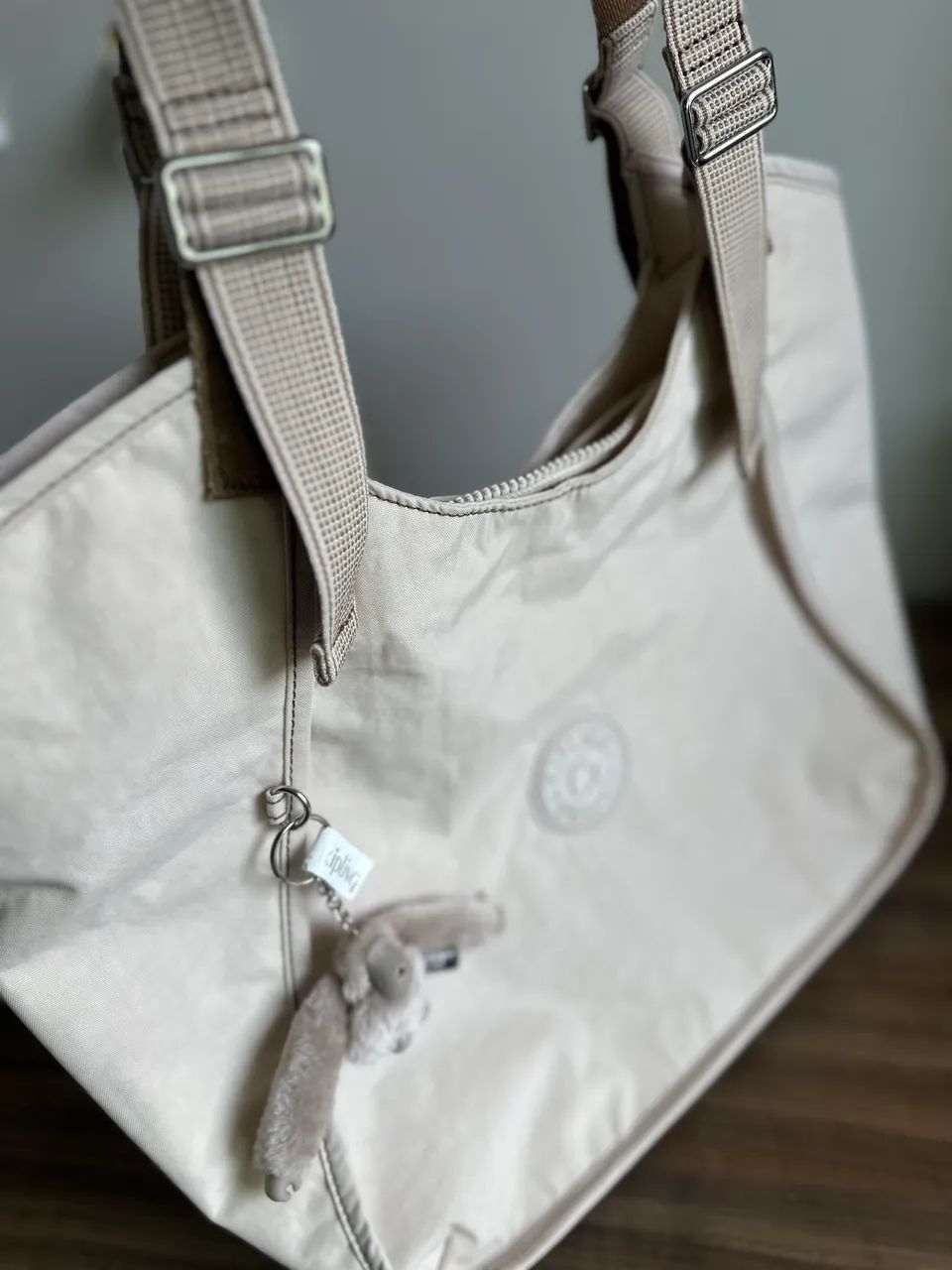 Bolsa Kipling Geraldina Original - Nova Com Etiqueta (Cor Soft Sand) - Foto 4