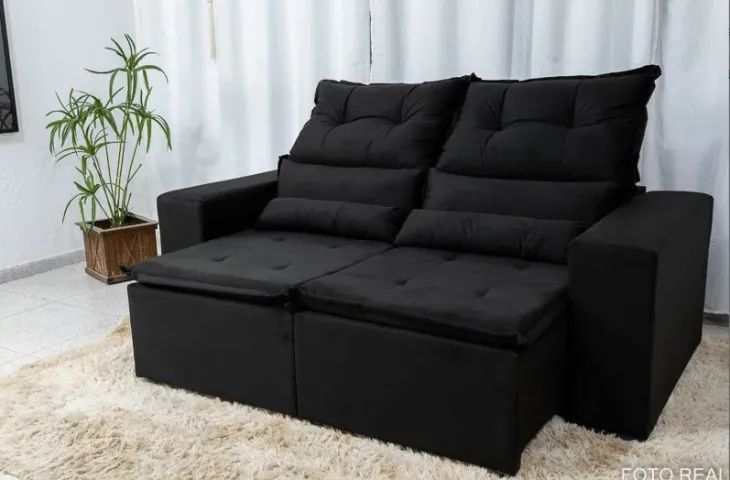 Sofá Retrátil e Reclinável Beatriz 1,90m  Pronta Entrega! - Foto 3