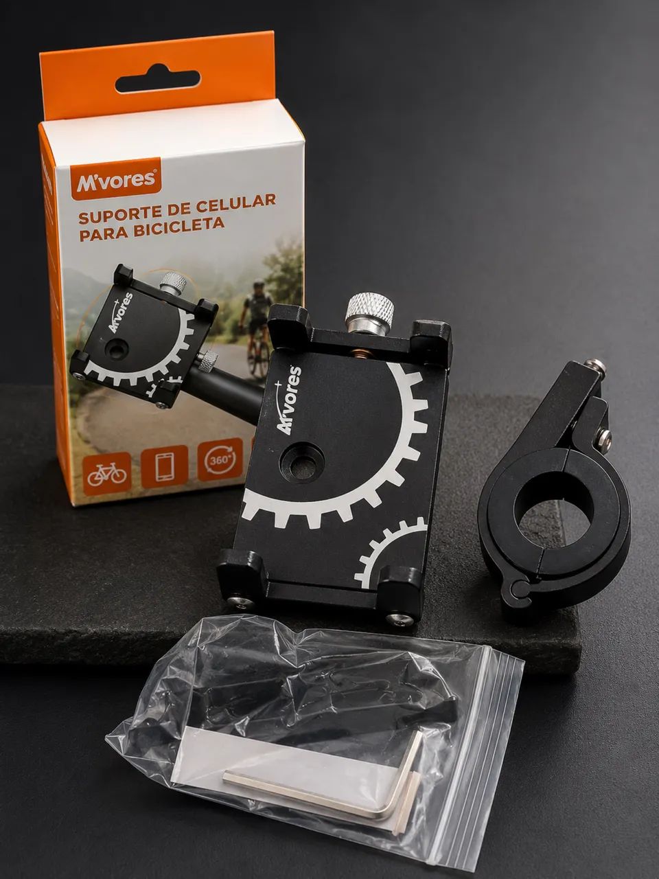Suporte de Celular para Moto e Bicicleta Universal Ajustável - Foto 2