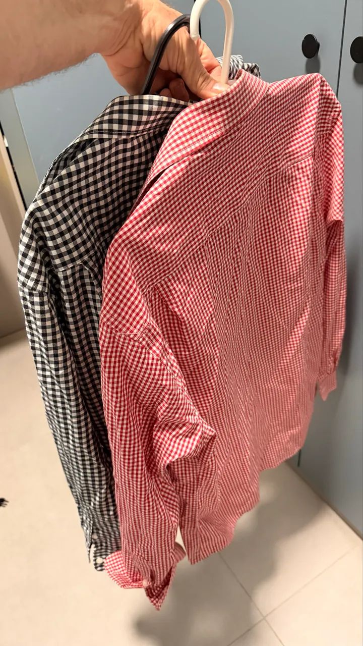2 camisas xadrez