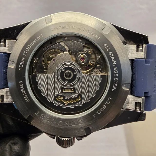LONGINES - RELÓGIO MASCULINO AUTOMÁTICO - PULCEIRA DE BORRACHA - Foto 4