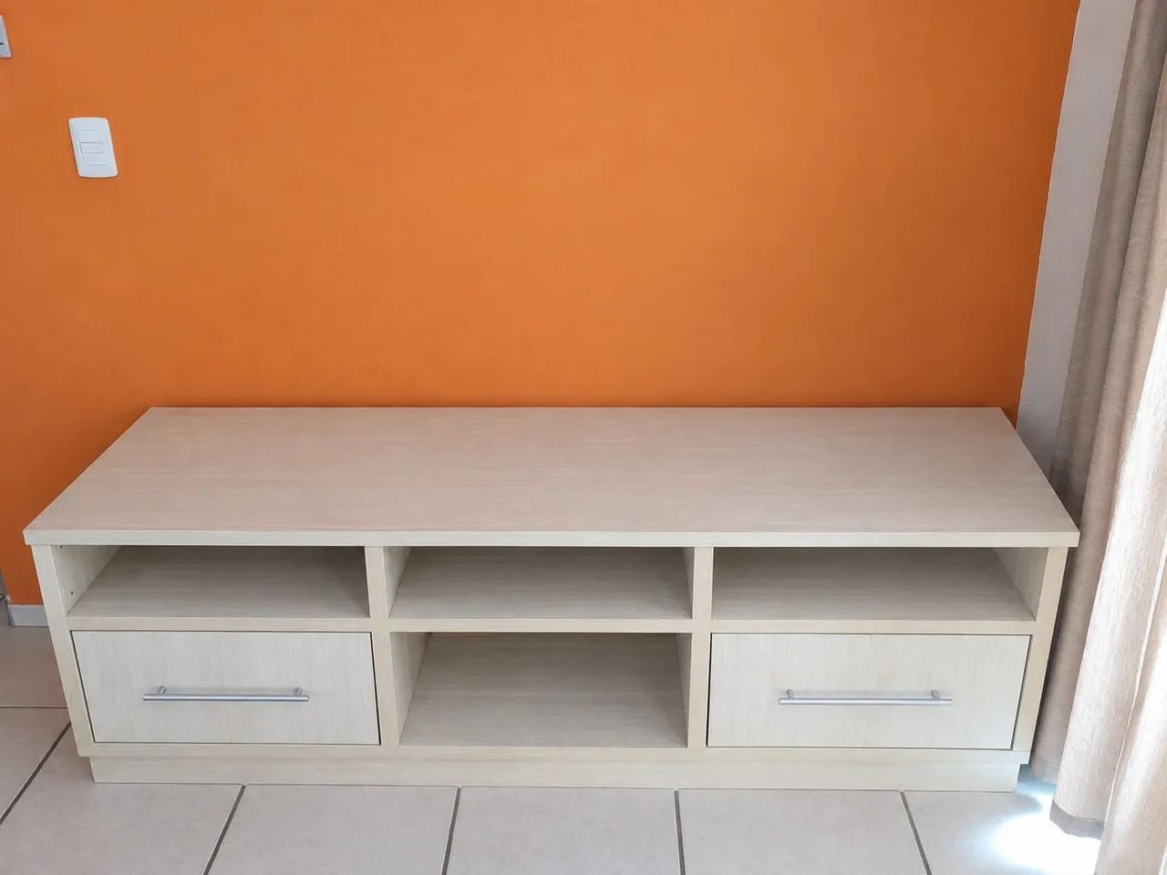 Rack 100% MDF cor creme - apenas retirada 