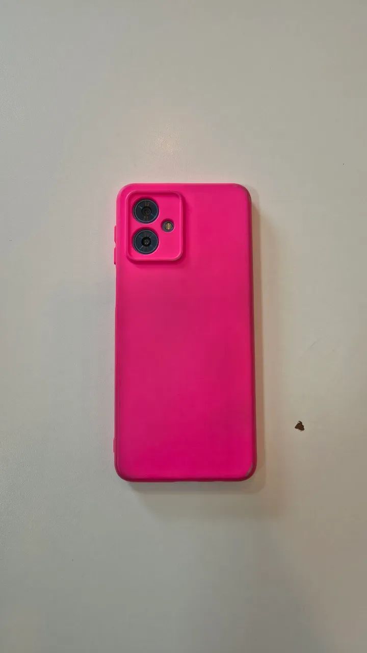 Moto G54 - Azul (Capinha rosa) - Foto 2