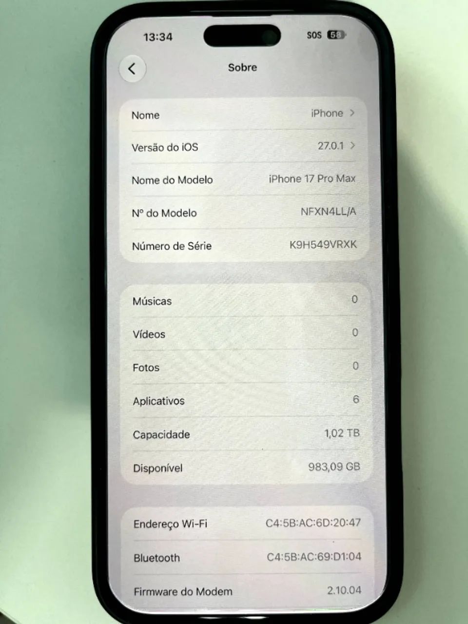 iphone 17 pro max 1tb prata - Foto 3