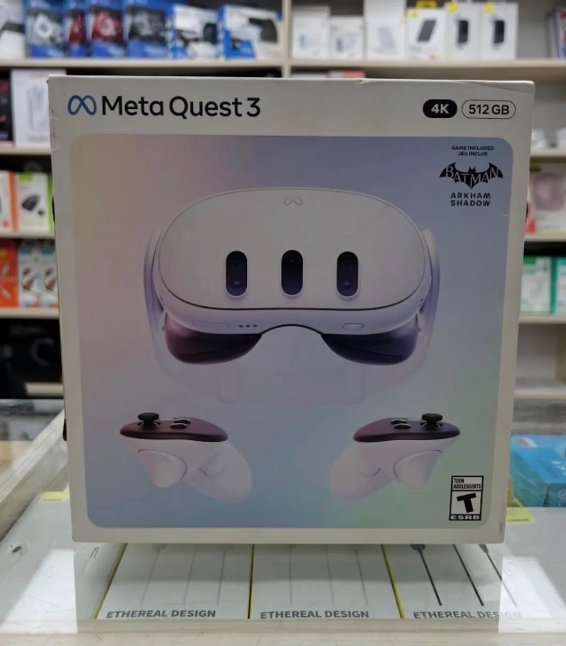 Meta Quest 3 Óculos de Realidade Virtual 4K 512GB Lacrado