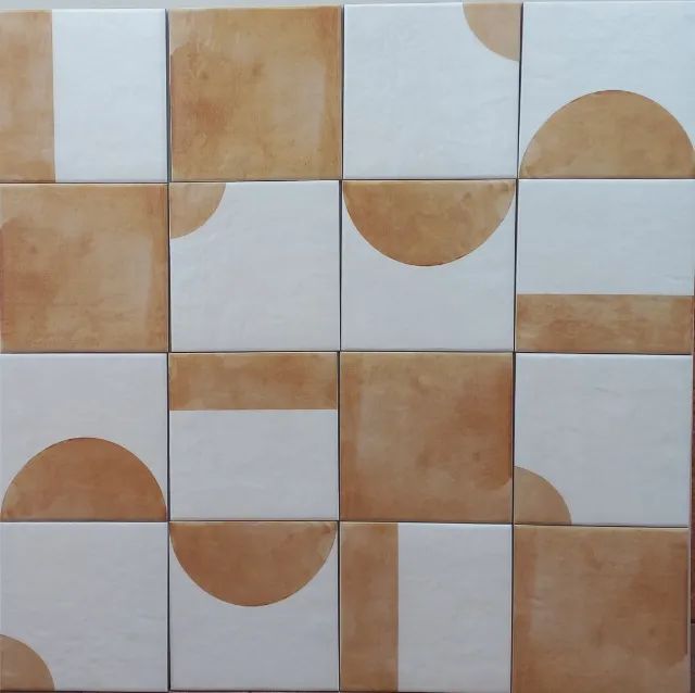 Azulejo interno. Estilo abstrato. 20 cm x20 cm