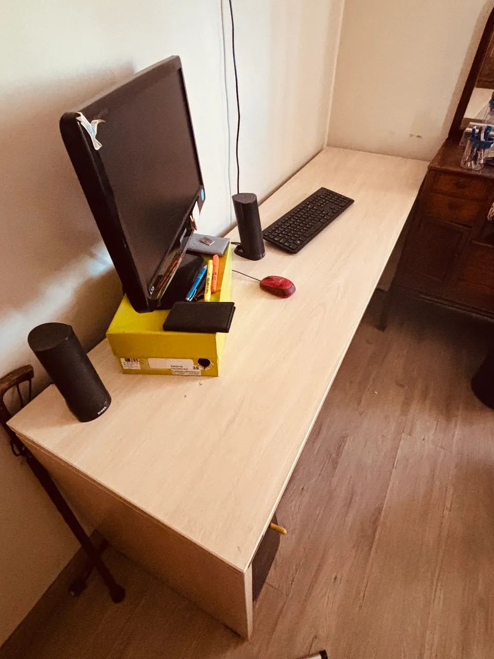 Mesa para escritório 1,80x 50 cm  - Foto 2