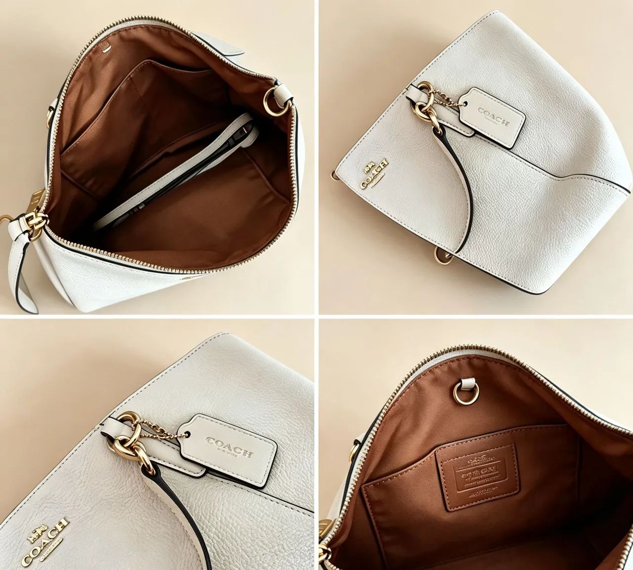 Bolsa coach original creme comprada no Japão com nf, medida 23 altura e 27 comp ,cód M26-2 - Foto 5