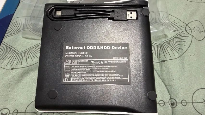 Gravador e leitor de DVD/CD Externo USB-A e C (Novíssimo) - Foto 4