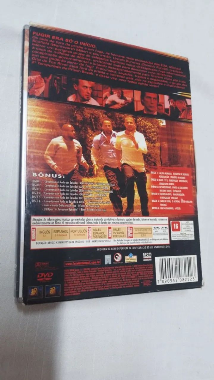 DVD Box Prison Break - Em Busca Da Verdade - 2ª Temporada - 6 Discos ( 19621 ) - Foto 2