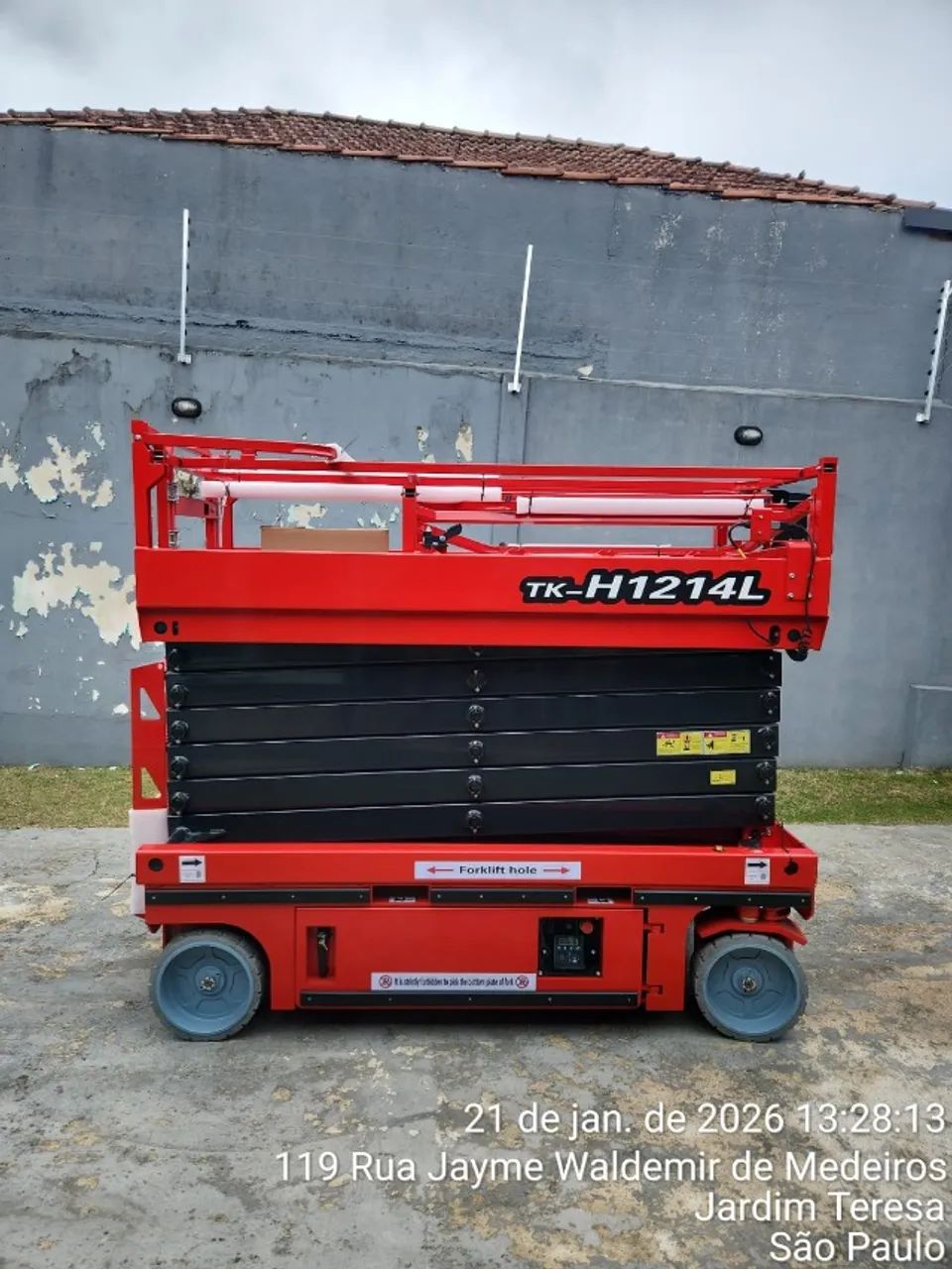 PLATAFORMA ELEVATÓRIA TIPO TESOURA TK-H1214L