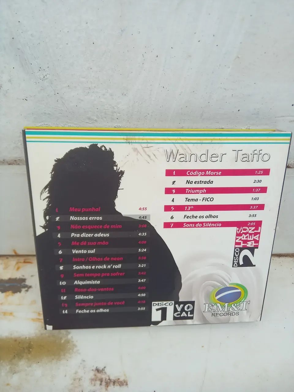 Box CDs duplo raro Wander Taffo 2006 compilação - Foto 2