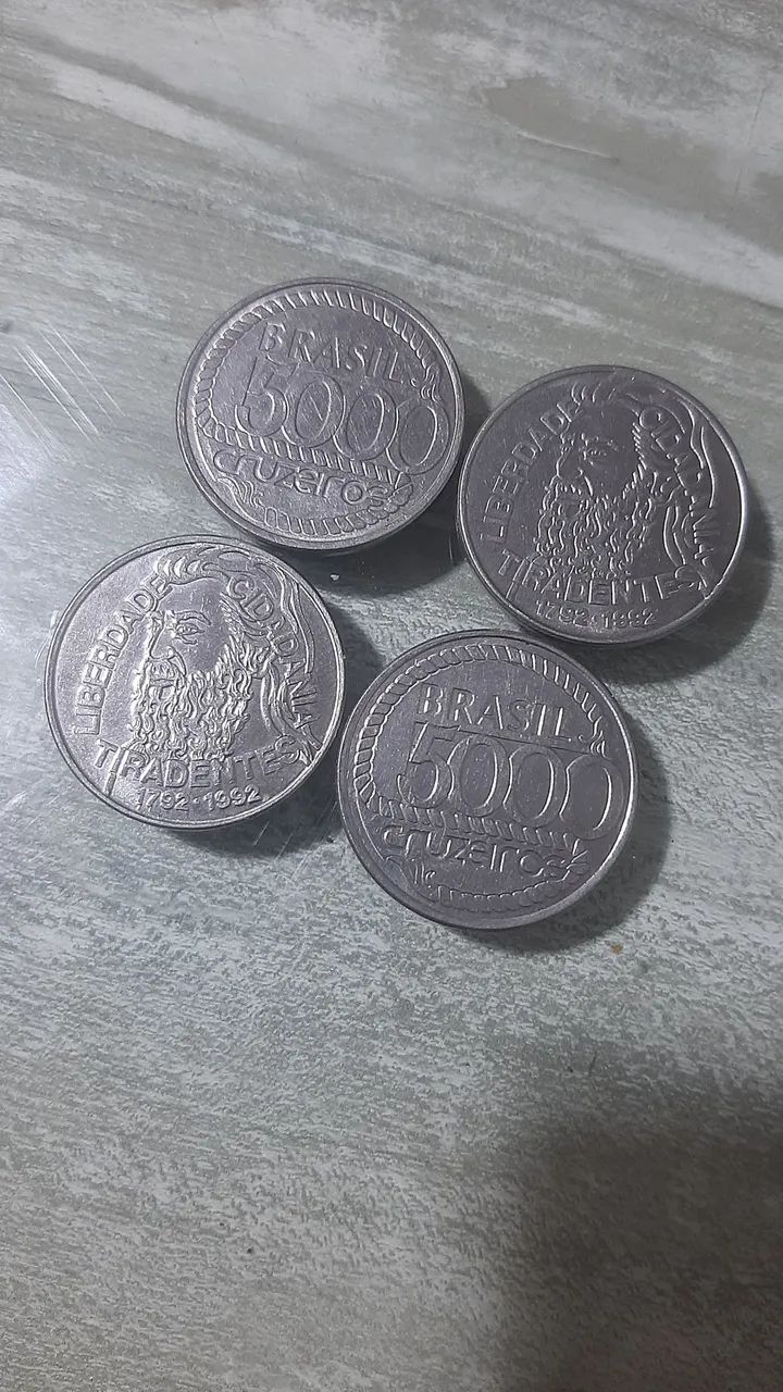 Kit 4 Moedas Antigas
