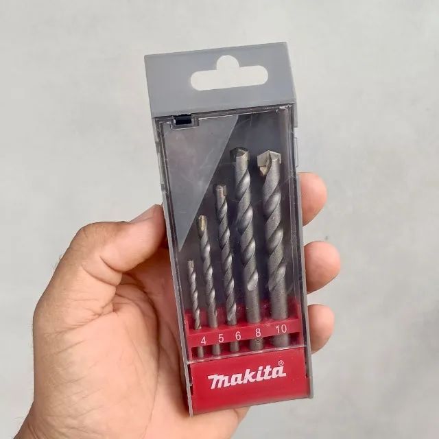 Kit 4 Brocas Widea Concreto Makita 4 a 10mm 2