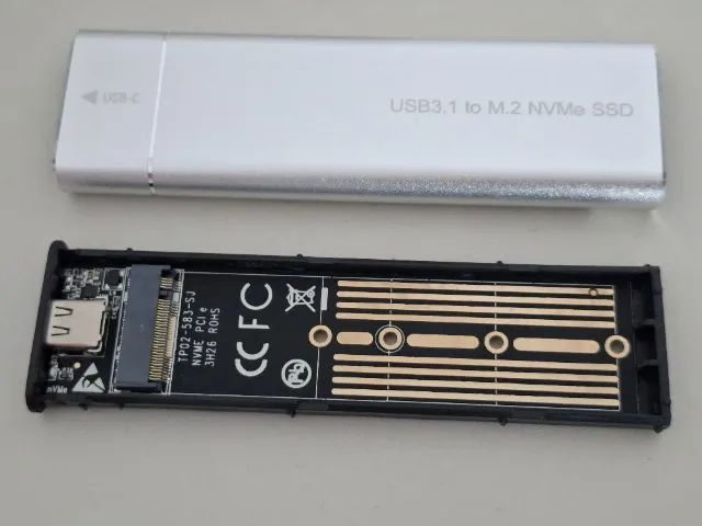 Case Ssd Nvme/ngff Tipo C Usb 3.1 Transparente Rápida - Foto 2