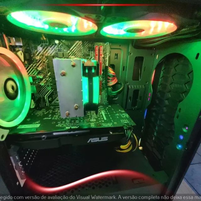 Computador i5 10400, RX 580 8GB, 16GB RAM, SSD 240GB, HD 1TB, Gabinete Cougar - Foto 4