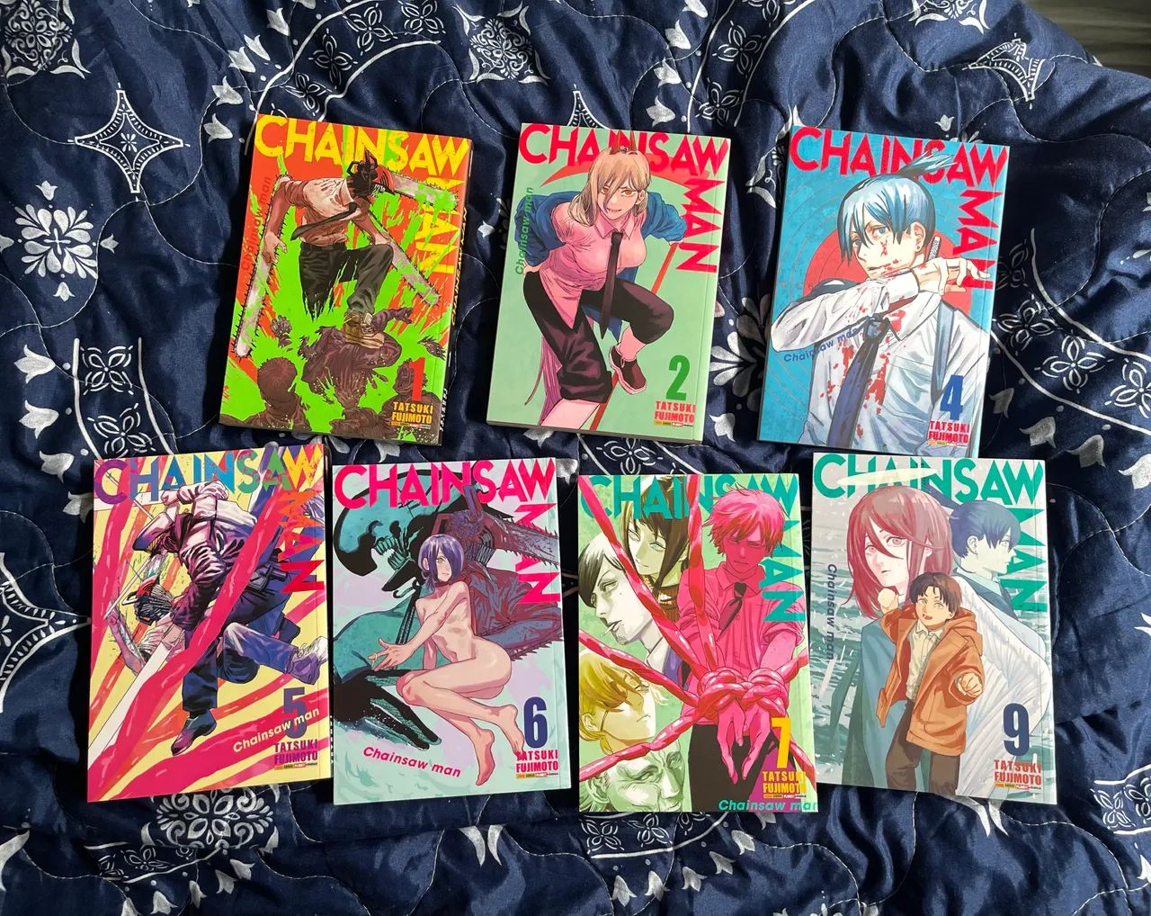 Mangá Chainsaw Man - Volume 1, 2, 4 ao 7 e 9