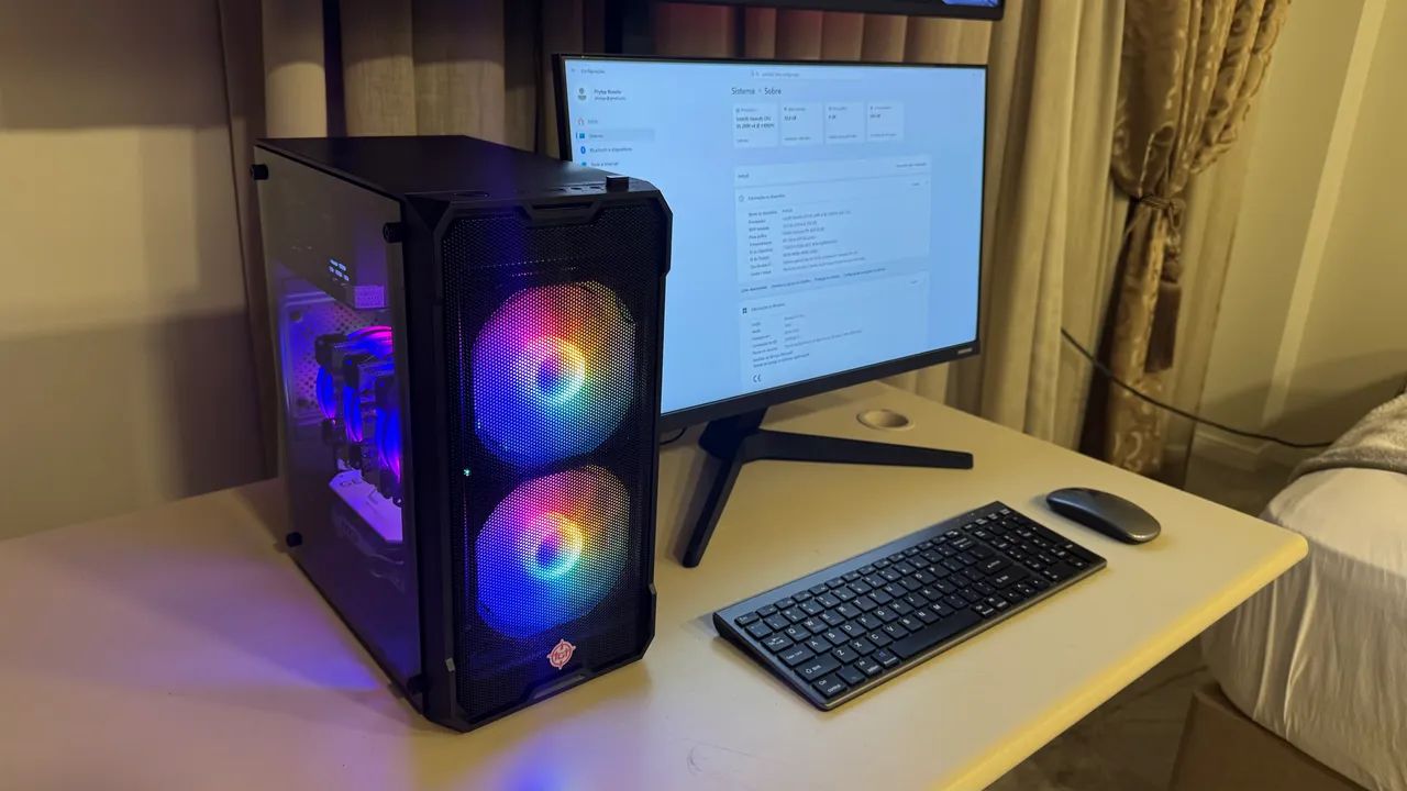 PC Gamer Completo RTX 4060 + 32GB RAM + SSD NVMe 1TB + Monitor Samsung 24? - Foto 4