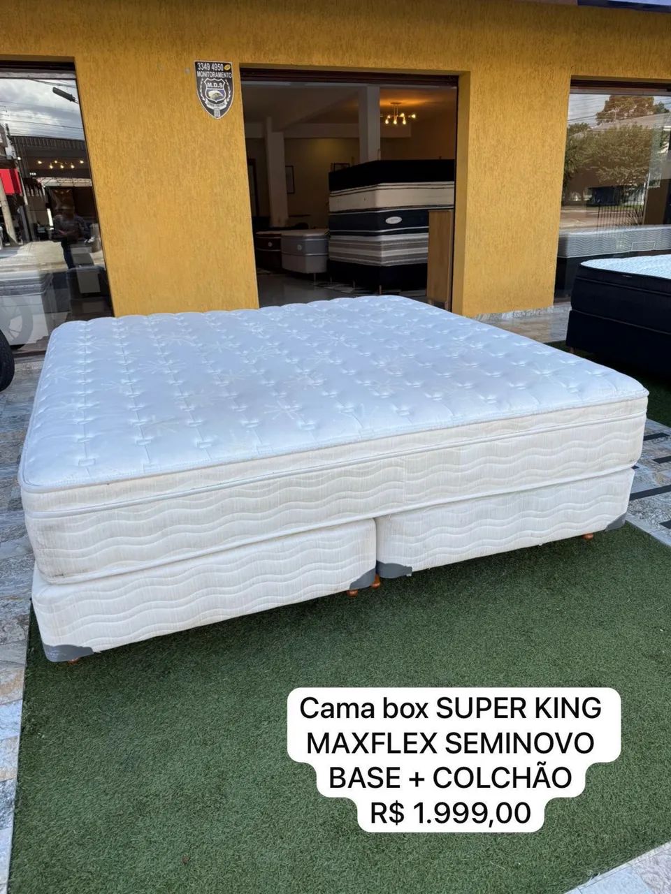 Colchão KING MAXFLEX SEMINOVO TOP COM BASE - Entrego! 