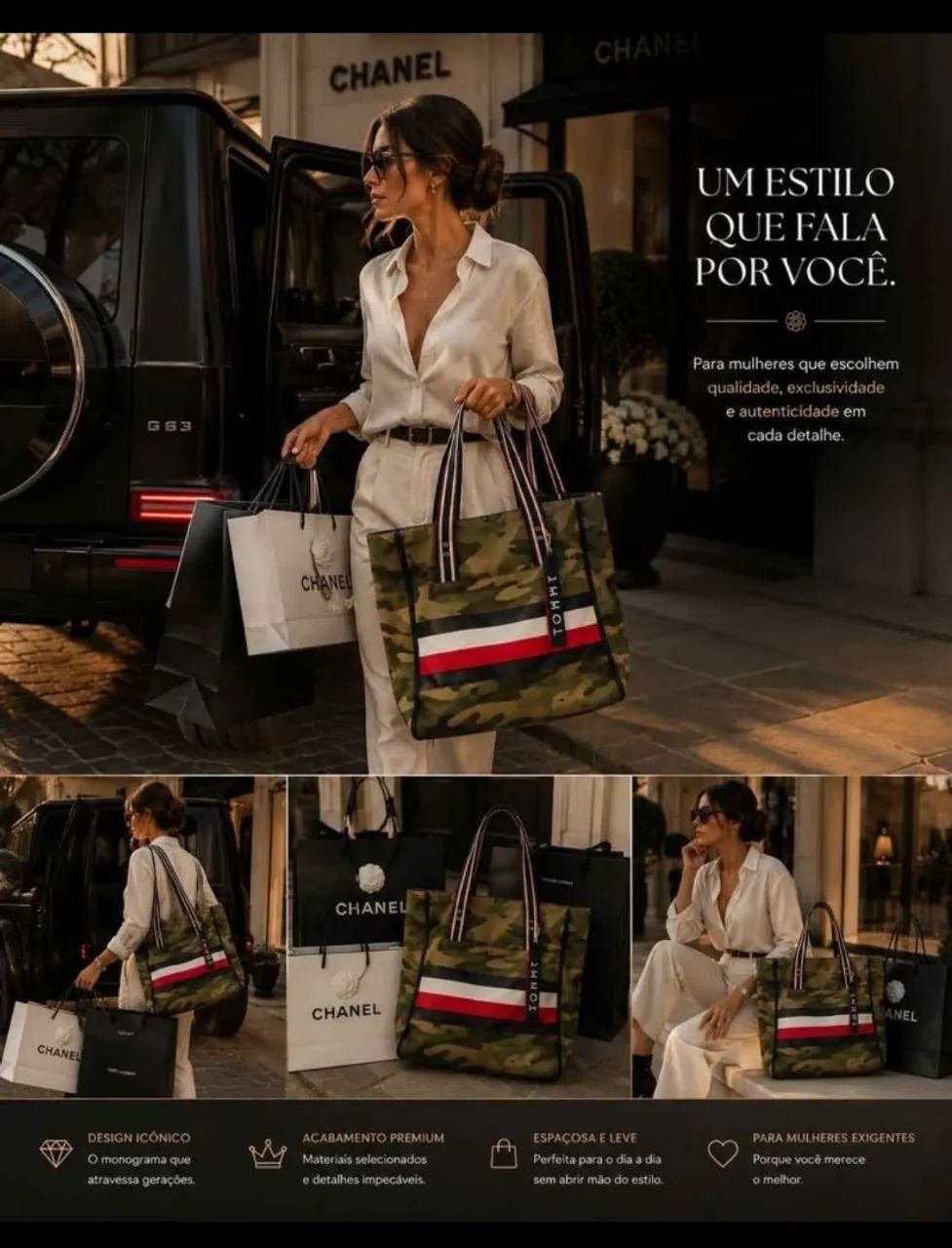 Bolsa Tommy Hilfiger CAMUFLADA  - Foto 2