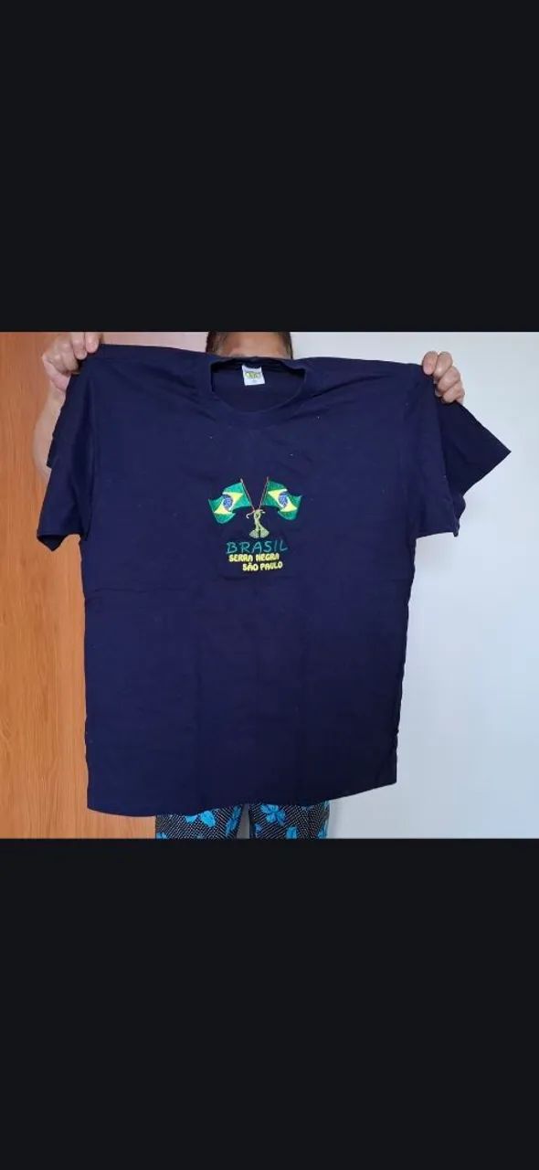 Blusa Masculina Azul Escuro - Foto 5