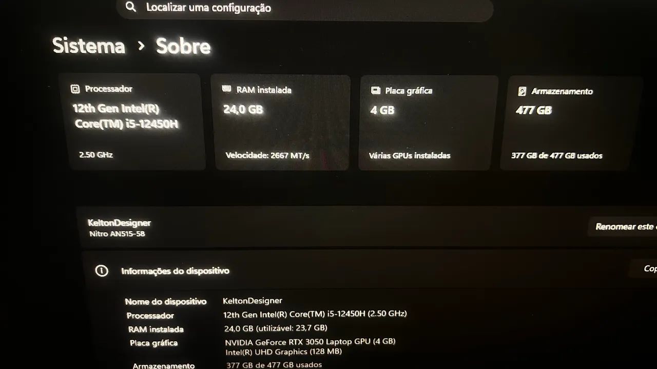 Notebook Gamer Nitro 5  - Foto 4