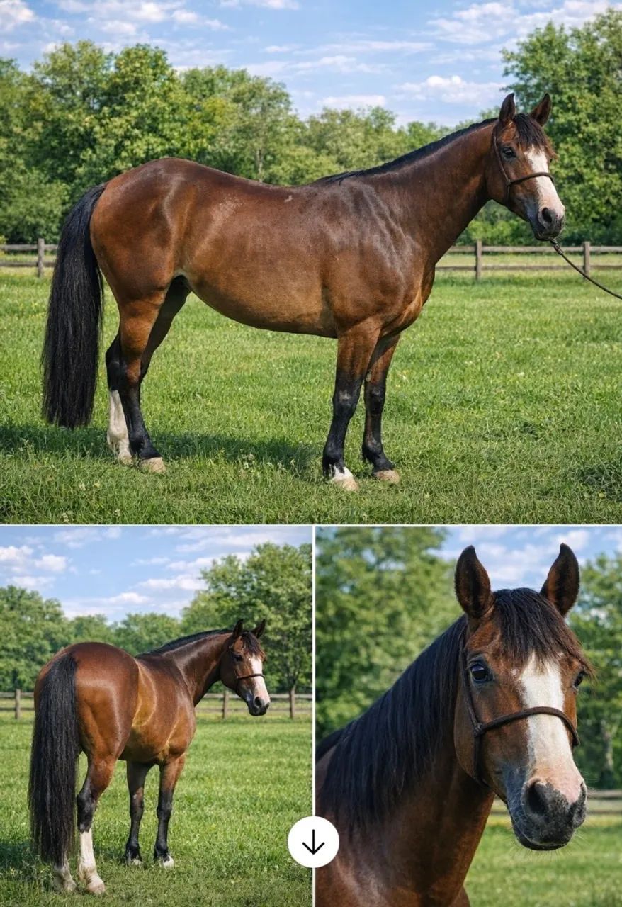 Égua crioula pura Registrada DOMADA