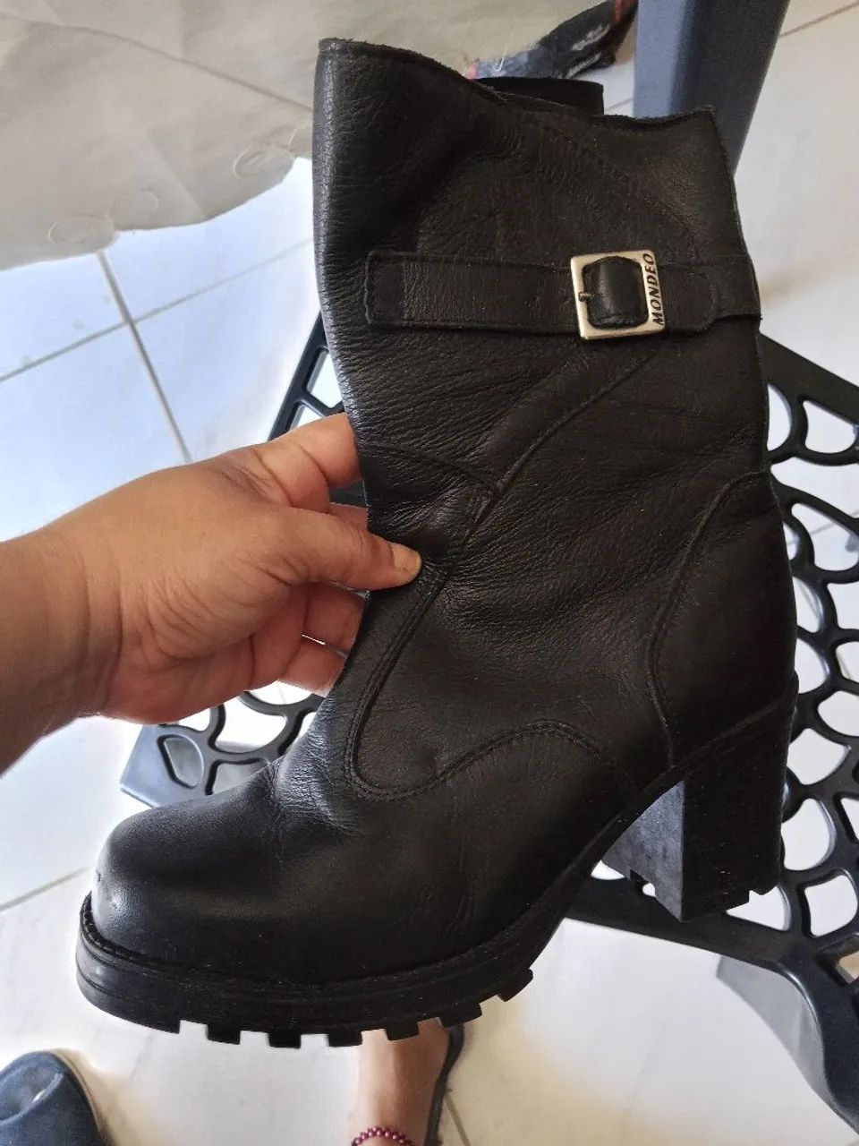 Bota de couro original  - Foto 4